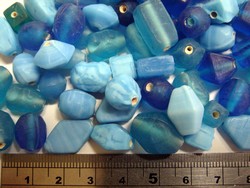 glass - colour mix - 2701F frosted - aqua/blue family mix x 1kg