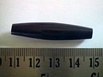 hair pipes - 3605B - black - 1.5 inch x 1000 pieces