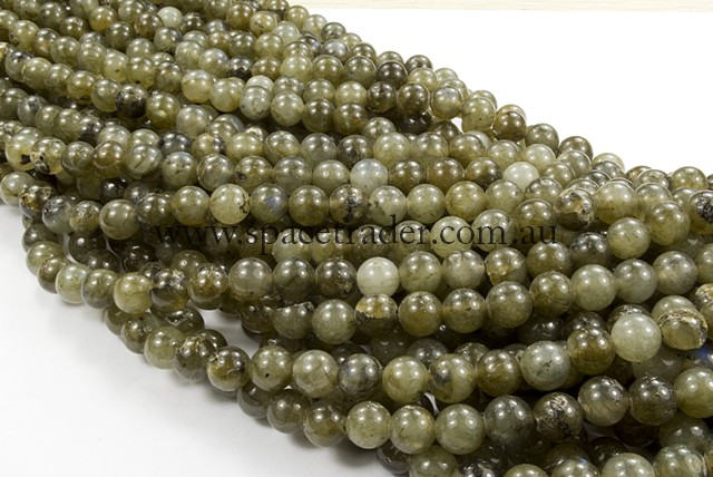 04mm Plain Round Labradorite (B grade) Bead - 40cm strands