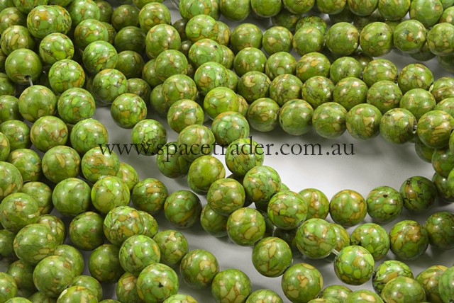 06mm Plain Round New Flower Turquoise Colour:5 Bead - 40cm strands