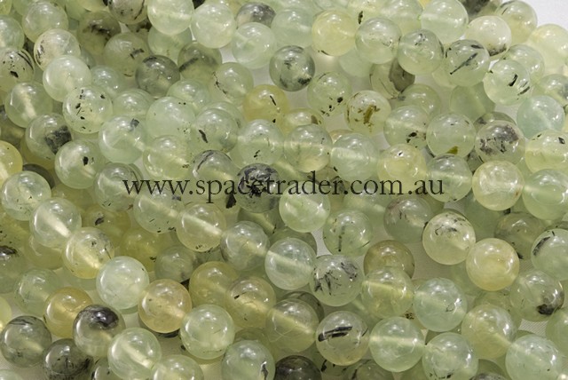 04mm Plain Round Prehnite Bead - 40cm strands