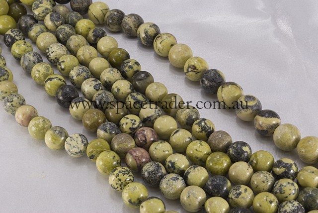 04mm Plain Round Yellow Turquoise Bead - 40cm strands