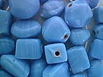 glass - colour mix - 2701P-296 opaque turquoise x 1kg