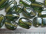 glass - colour mix - 2701G-314 gunmetal - transparent peridot x 1kg