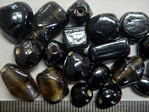 glass - colour mix - 2701G gunmetal - black family mix x 1kg