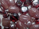 glass - colour mix - 2701G gunmetal - pink family mix x 1kg