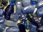 glass - colour mix - 2701G gunmetal - blue family mix x 1kg