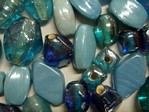 glass - colour mix - 2701G gunmetal - aqua family mix x 1kg