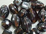 glass - colour mix - 2701G-008 gunmetal - transparent brown x 1kg