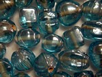 glass - colour mix - 2701G-027 gunmetal - transparent pale blue x 1kg