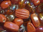 glass - colour mix - 2701R rainbow - orange family mix x 1kg