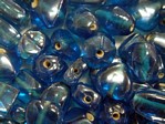 glass - colour mix - 2701G-017 gunmetal - transparent light blue x 1kg