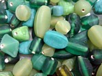 glass - colour mix - 2701F frosted - green family mix x 1kg