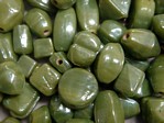 glass - colour mix - 2701G-037 gunmetal - opaque lime x 1kg