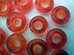 glass - 2712-011 - 6mm disc - orange trans colour x 1kg