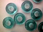 glass - 2712-016 - 6mm disc - aqua trans colour x 1kg