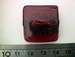 glass - foil - 10113-002 - 35mm flat square - dark red x 1 KG