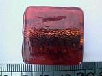 glass - foil - 10113-011 - 35mm flat square - red orange x 1 KG