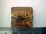 glass - foil - 10113-317 - 35mm flat square - amber x 1 KG