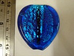 glass - foil - 10112-017 - 50mm heart - light blue x 1 KG