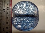 glass - foil - 10111-029 - 50mm coin - water blue x 1 KG