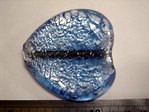 glass - foil - 10112-029 - 50mm heart - water blue x 1 KG