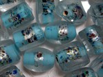 glass - foil - 4853-296 - clear/foil - light blue mix x 1kg