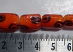 glass - moretti lampwork 700O orange x 10 strands