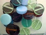 glass - mix - 1870 - 15mm coin mix x 1kg