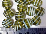 glass - 4785-314 - 14 x 7mm coin - green x 1kg