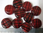 glass - 4785-312 - 14 x 7mm coin - red x 1kg