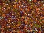 seed beads - 2742 -OR - orange mix x 1kg