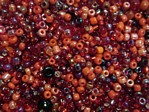 seed beads - 2742 -RD - red mix x 1kg