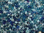 seed beads - 2742 -AQ - aqua mix x 1kg