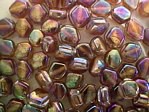 glass - 1699-019 - 6 x 4mm flat diamond - brown x 1 KG