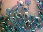 glass - 1700-027 - 6 x 4mm flat oval - pale blue x 1 KG