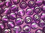 glass - round - 10mm - 1730-007 transparent purple x 1 KG