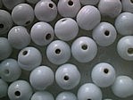 glass - round - 08mm - 1607-040 opaque white x 1 KG