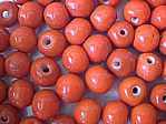 glass - round - 10mm - 1730-033 opaque orange x 1 KG