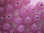 glass - round - 10mm - 1730-308 translucent pink x 1 KG