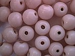 glass - round - 06mm - 1610-036 opaque pale pink x 1 KG