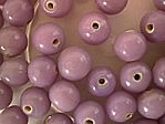 glass - round - 10mm - 1730-307 opaque orchid purple x 1 KG