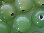 glass - round - 10mm - 1730-288 translucent grass green x 1 KG