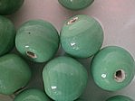 glass - round - 10mm - 1730-290 opaque mid green x 1 KG