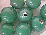 glass - round - 10mm - 1730-289 opaque dark green x 1 KG