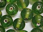 glass - round - 08mm - 1607-015 transparent light green x 1 KG