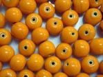 glass - round - 06mm - 1610-301 opaque orange x 1 KG