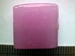 glass - 1825-308 - 15mm flat square - pink x 1 KG