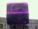 glass - 1825-007 - 15mm flat square - purple x 1 KG