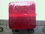 glass - 1825-312 - 15mm flat square - red x 1 KG